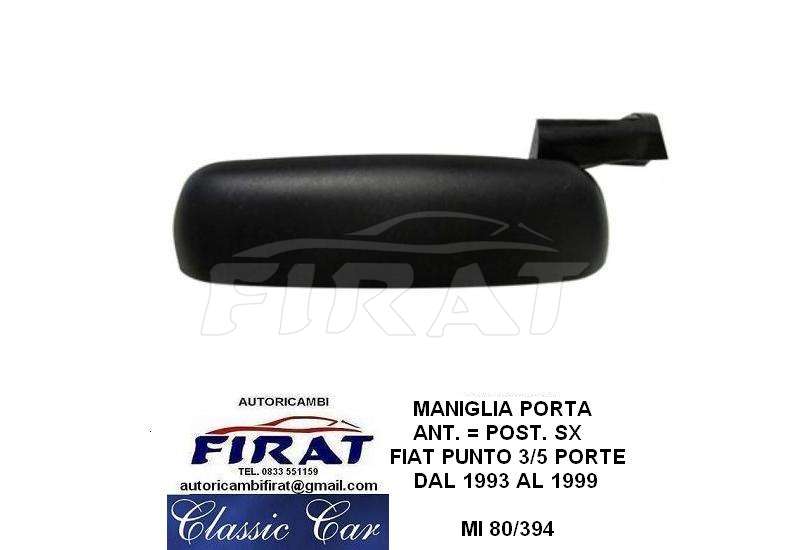 MANIGLIA PORTA + CHIUSURA BAULE FIAT 127 - 128